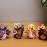 Owl band miniature Showpiece