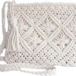 Handmade Macrame Bag - Boho-Chic Cotton Crossbody Tote with Tassels, Eco-Friendly, Stylish Shoulder Bag for Everyday Use Collection