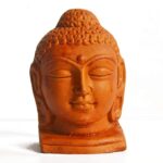 Handmade Terracotta Buddha Murti,Made in Pure Clay,Natureal Color.