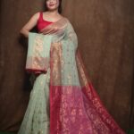 Bp jori jamdani saree, With Blouse pices