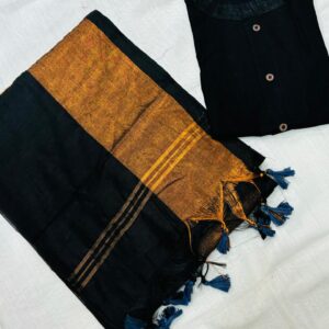 Traditional Handwoven Couple Set-black