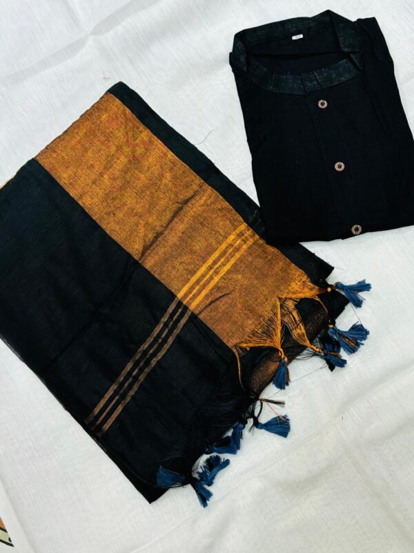 Traditional Handwoven Couple Set-black